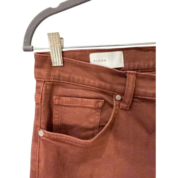 BLDWN Mens Modern Slim Jeans Brick Color Size 31 Cotton Blend, Pre-Owned - Picture 3 of 8